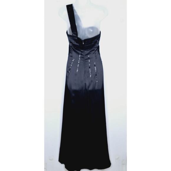 BCBGMaxAzria Y2K Silk Maxi Dress Babydoll 6 Formal Whimsygoth Goth Fairy Gown - Picture 10 of 12